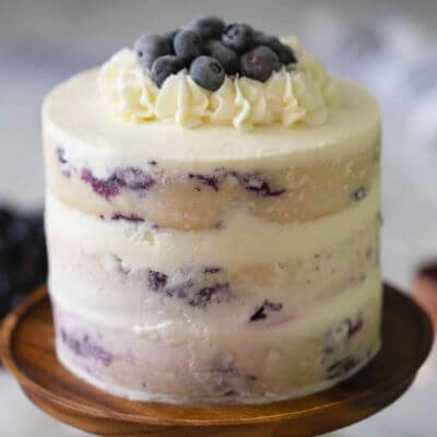 Lemon blueberry allergen free birthday cake