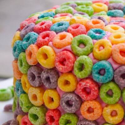 Fruit loop cereal cake
