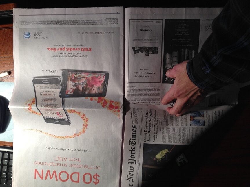 Giftster in AT&T New York Times ad