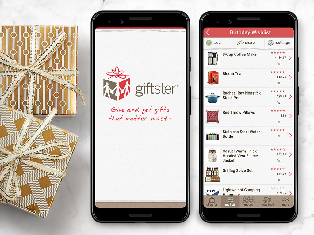 Android wish list app Giftster
