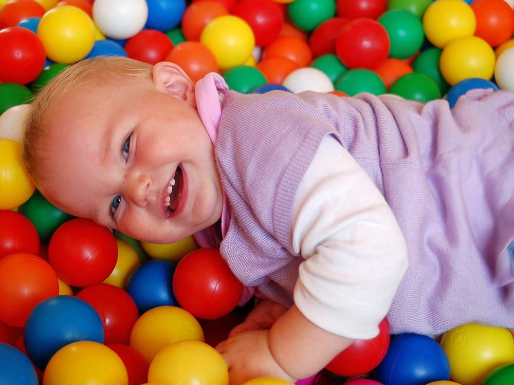 Toddler in a ball pit - Members share their favorite gifts received on Giftster.