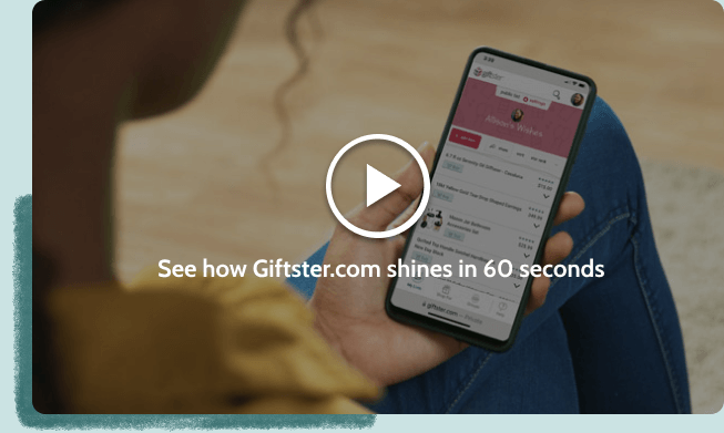 Watch video to see how Giftster works
