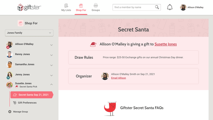 How to Start a Giftster Secret Santa Draw - YouTube