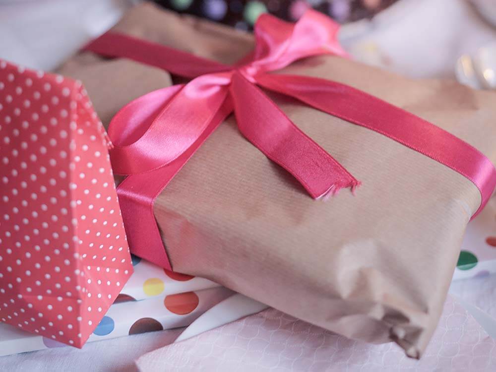 Wrap an odd shaped gift.